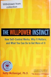 The Willpower Instinct cover